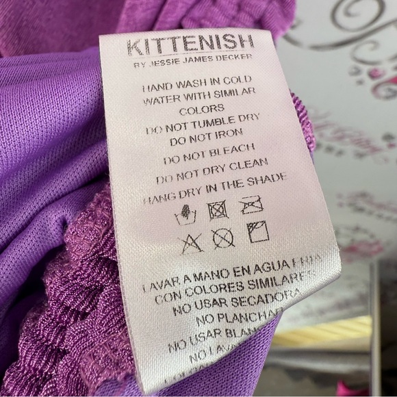 Kittenish dress stretchy cinched tie ups shiny shimmer Vibrant Purple Maxi Dress - Picture 12 of 13